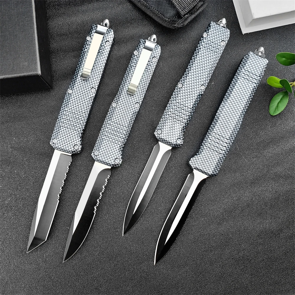 Carbon Fiber BM C07 AU/TO Pocket Knife 440C Stonewashed Blade Zinc Alloy Handle Military Tactical Knives with Nylon Sheath
Carbon Fiber BM C07 AU/TO Pocket Knife 440C Stonewashed Blade Zinc Alloy Handle Military Tactical Knives with Nylon Sheath