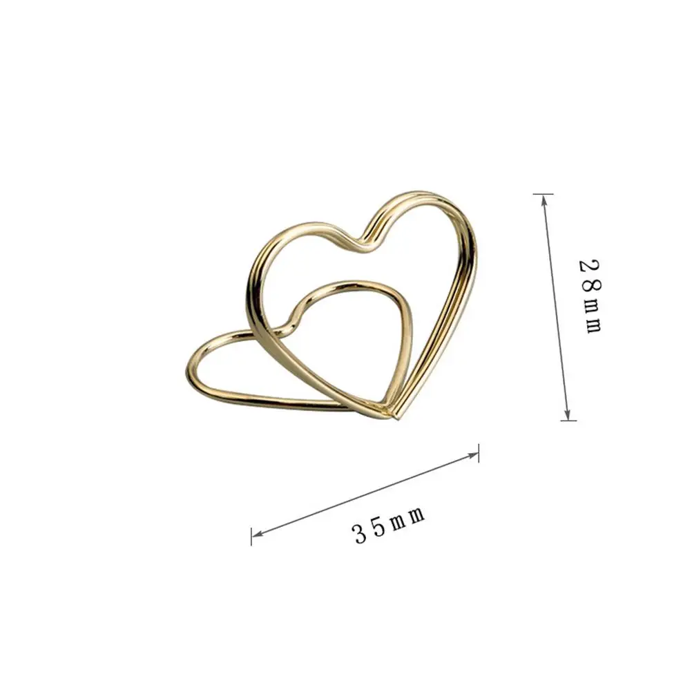 20PCS Heart Memo Holder Memo Holder Elegant Place Card Stand Desktop Wedding Party Decoration Anniversary Supplies
20PCS Heart Memo Holder Memo Holder Elegant Place Card Stand Desktop Wedding Party Decoration Anniversary Supplies