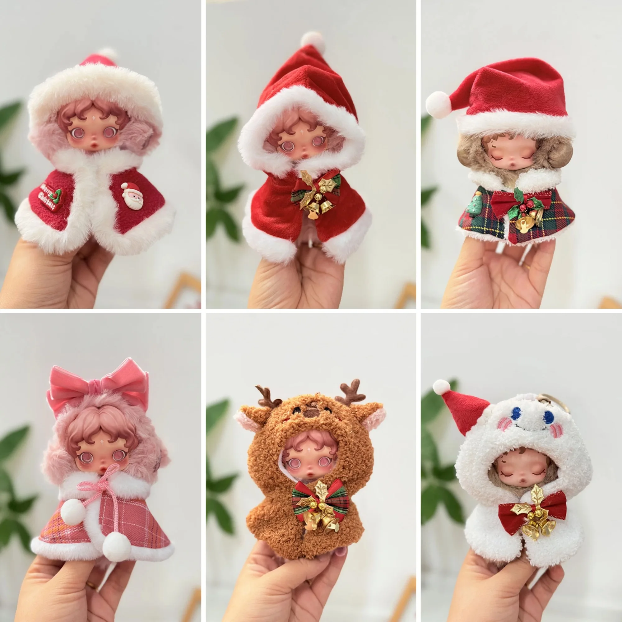 Clothes For 17cm Skull Panda Christmas & New Year Reindeer Bell Cape Plush Snowman Dress With Shawl
Clothes For 17cm Skull Panda Christmas & New Year Reindeer Bell Cape Plush Snowman Dress With Shawl