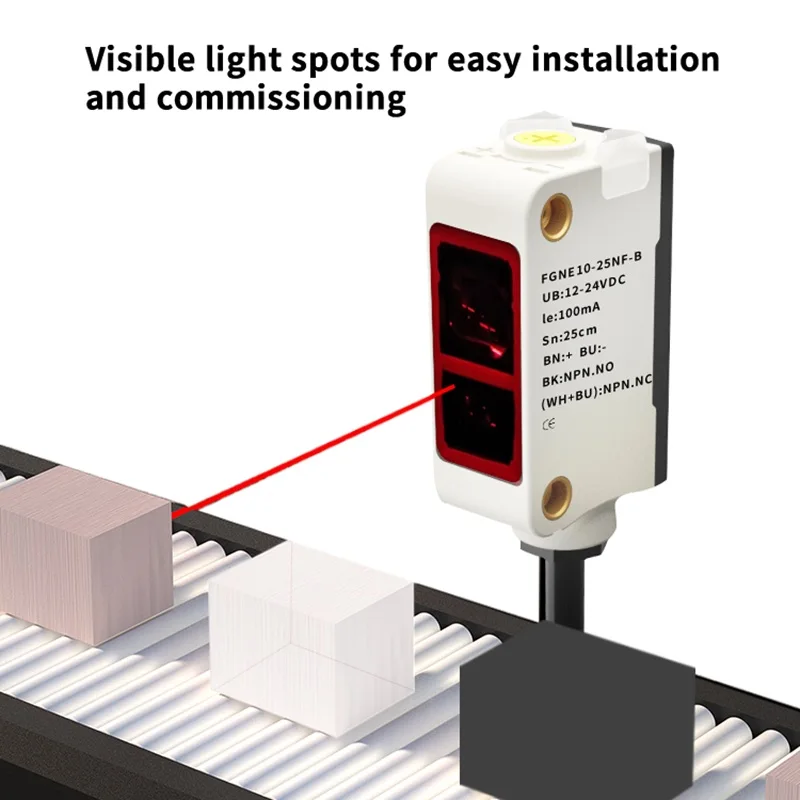 FUWEI FGNE10-05N-B IP67 Background Suppression FGS and BGS Switchable Universal Housing Photoelectric Sensor
FUWEI FGNE10-05N-B IP67 Background Suppression FGS and BGS Switchable Universal Housing Photoelectric Sensor