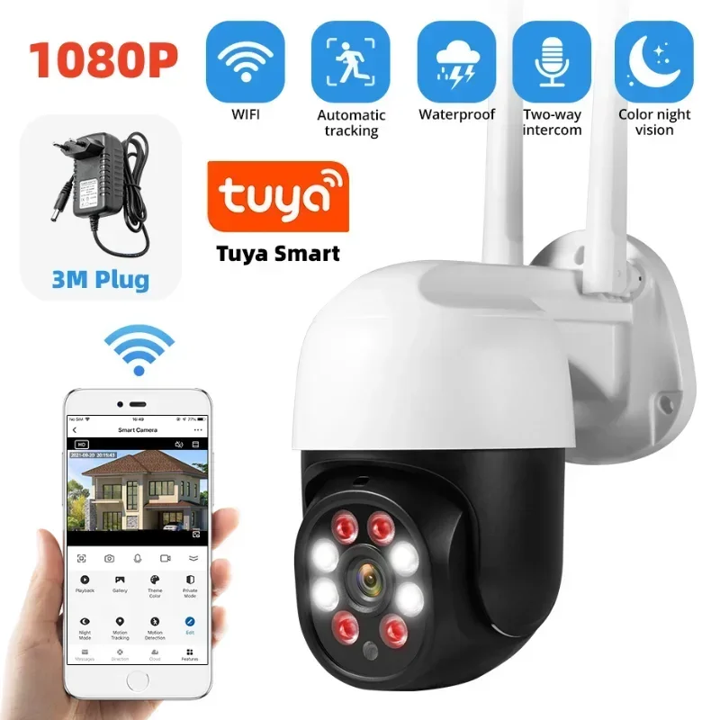 1080P 3MP IP Camera 2.4G TUYA Smart Surveillance Outdoor Home Security Auto Tracking Detection CCTV
1080P 3MP IP Camera 2.4G TUYA Smart Surveillance Outdoor Home Security Auto Tracking Detection CCTV