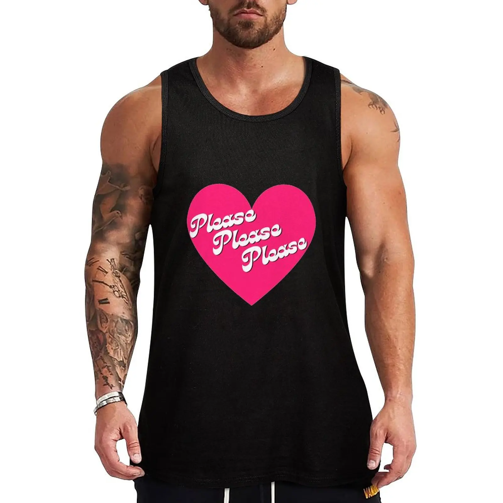 Please Please Please Pink Heart Quote Tank Top man vest gym clothes man fitness summer clothes man 2025
Please Please Please Pink Heart Quote Tank Top man vest gym clothes man fitness summer clothes man 2025