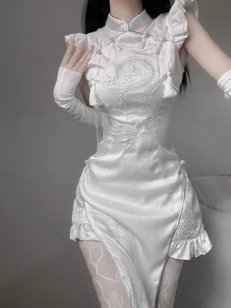 Miiiix New Chinese Style Design and Improved Cheongsam Dress for Women's Summer New Pure Desire Slit Wrap Buttocks Dresses
Miiiix New Chinese Style Design and Improved Cheongsam Dress for Women's Summer New Pure Desire Slit Wrap Buttocks Dresses