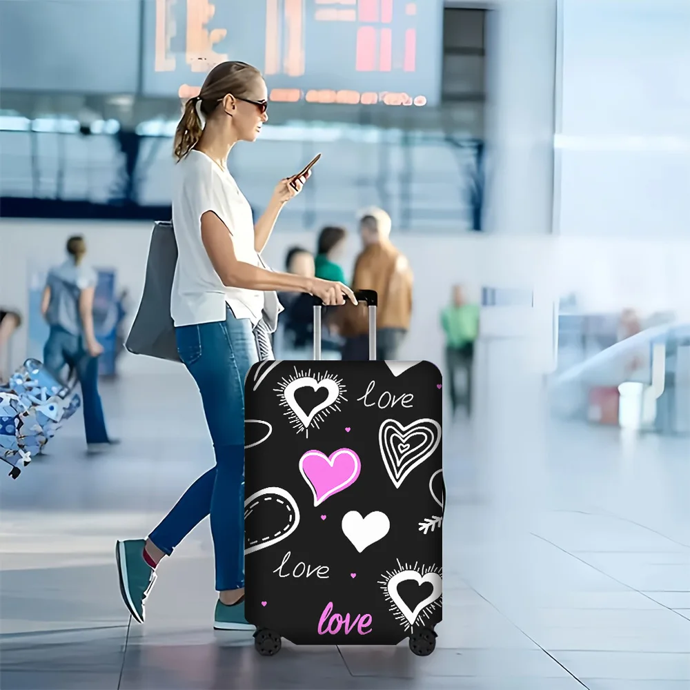 1PC hand-painted love-patterned luggage cover for luggage sizes 18-32; stylish and resilient travel accessory to protect your
1PC hand-painted love-patterned luggage cover for luggage sizes 18-32; stylish and resilient travel accessory to protect your