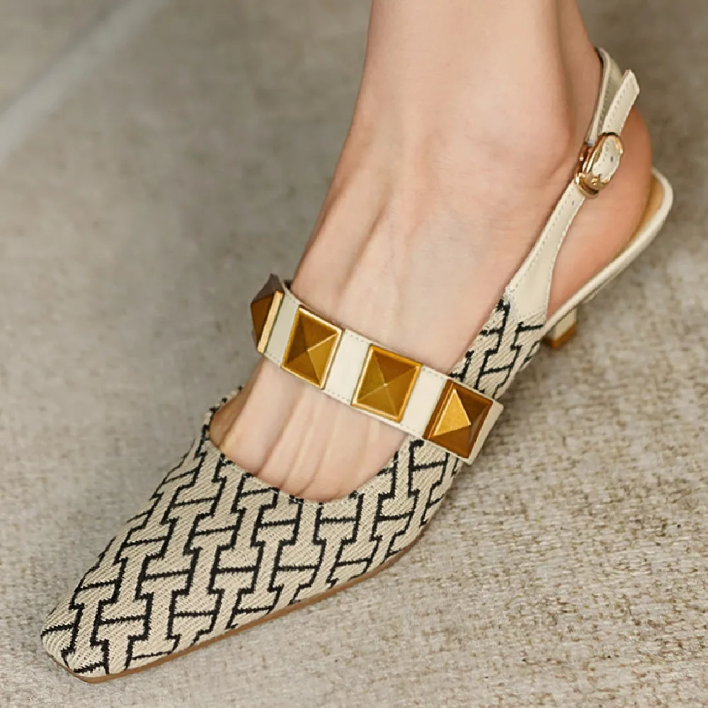 Women's genuine leather fabric patchwork sling back thin high heel sqaure toe slip-on pumps spring new female heels sandals shoe
Women's genuine leather fabric patchwork sling back thin high heel sqaure toe slip-on pumps spring new female heels sandals shoe