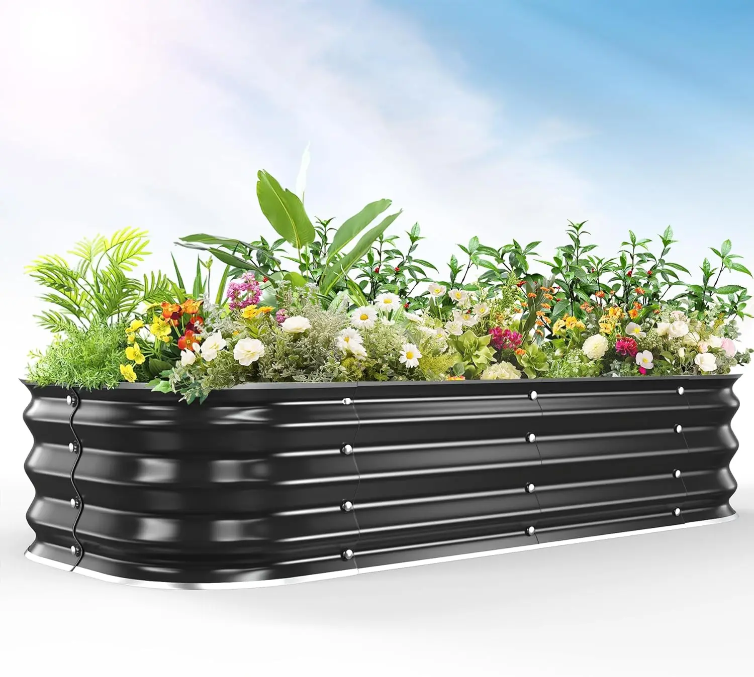 Galvanized Raised Garden Bed for Gardening,4x2x1ft Metal Planter Boxes Outdoor for Vegetable,Flower,Herb,Modular Above Ground Gr
Galvanized Raised Garden Bed for Gardening,4x2x1ft Metal Planter Boxes Outdoor for Vegetable,Flower,Herb,Modular Above Ground Gr