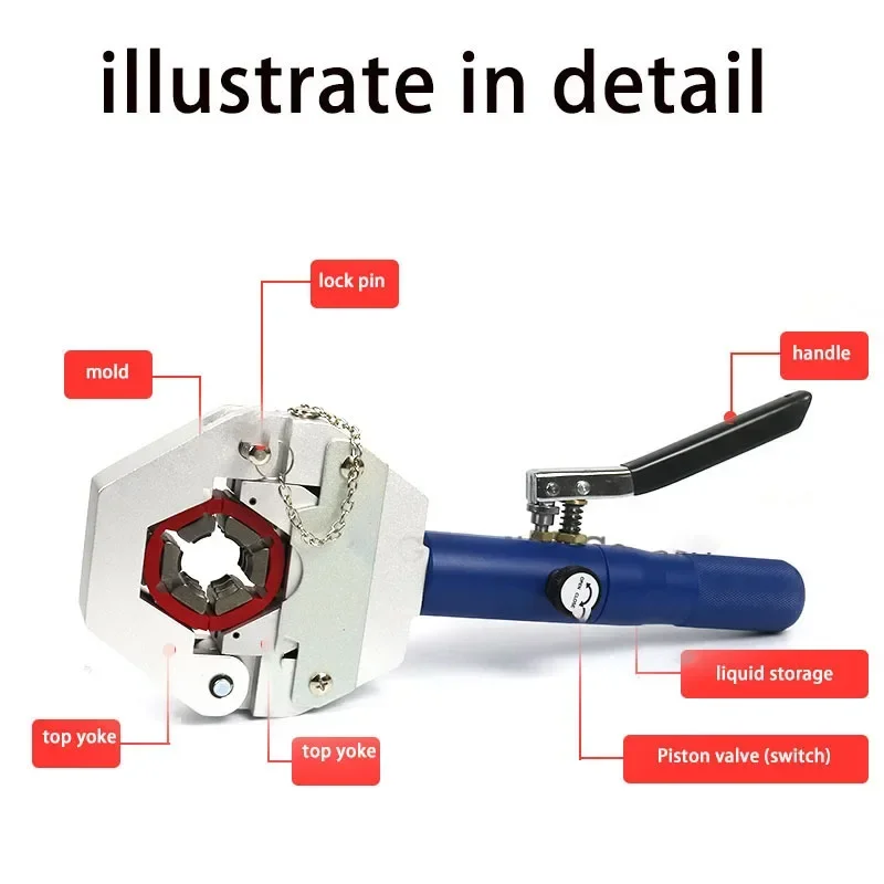 Upgrade Car air conditioning pipe press pliers portable hydraulic truck hose beer throat lock pipe withholding device repair
Upgrade Car air conditioning pipe press pliers portable hydraulic truck hose beer throat lock pipe withholding device repair