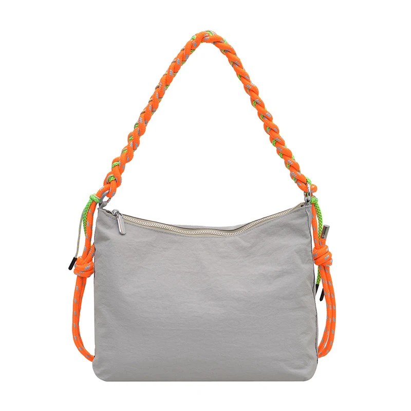 insUnique color-blocked twist-strap shoulder bag, casual, lightweight, versatile, large-capacity nylon crossbody bag
insUnique color-blocked twist-strap shoulder bag, casual, lightweight, versatile, large-capacity nylon crossbody bag