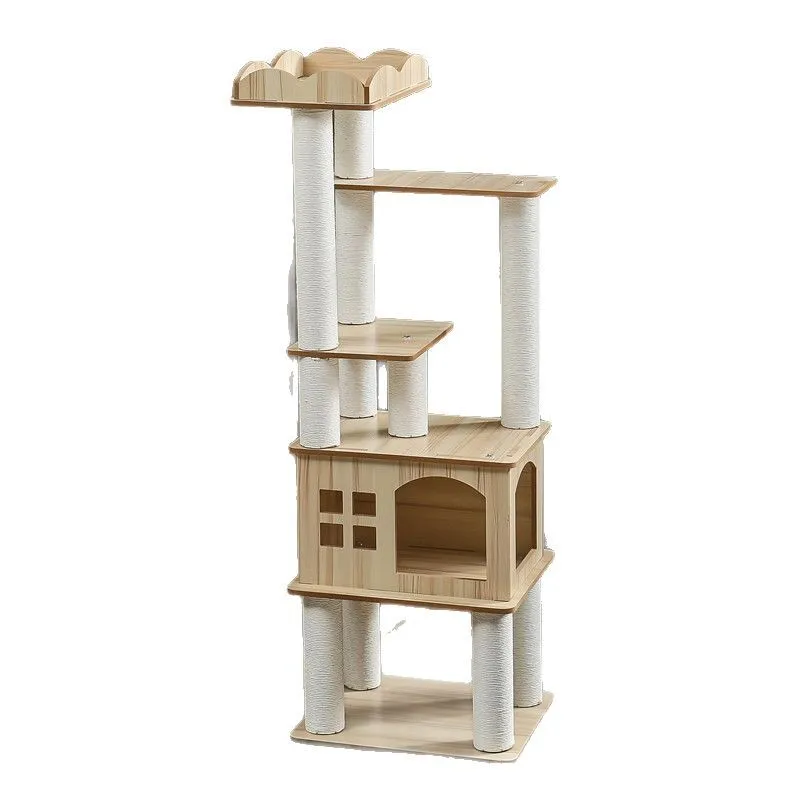 MDF cclimbing frame, nest jumping platform tree sisal cat scratching column toy, four seasons pet tree
MDF cclimbing frame, nest jumping platform tree sisal cat scratching column toy, four seasons pet tree
