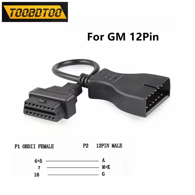 Кабель-адаптер для автодиагностики GM 12-контактный OBD/OBD2, переходник GM12 на 16-контактный для автомобилей GM, лучший адаптер для автосканера
Кабель-адаптер для автодиагностики GM 12-контактный OBD/OBD2, переходник GM12 на 16-контактный для автомобилей GM, лучший адаптер для автосканера