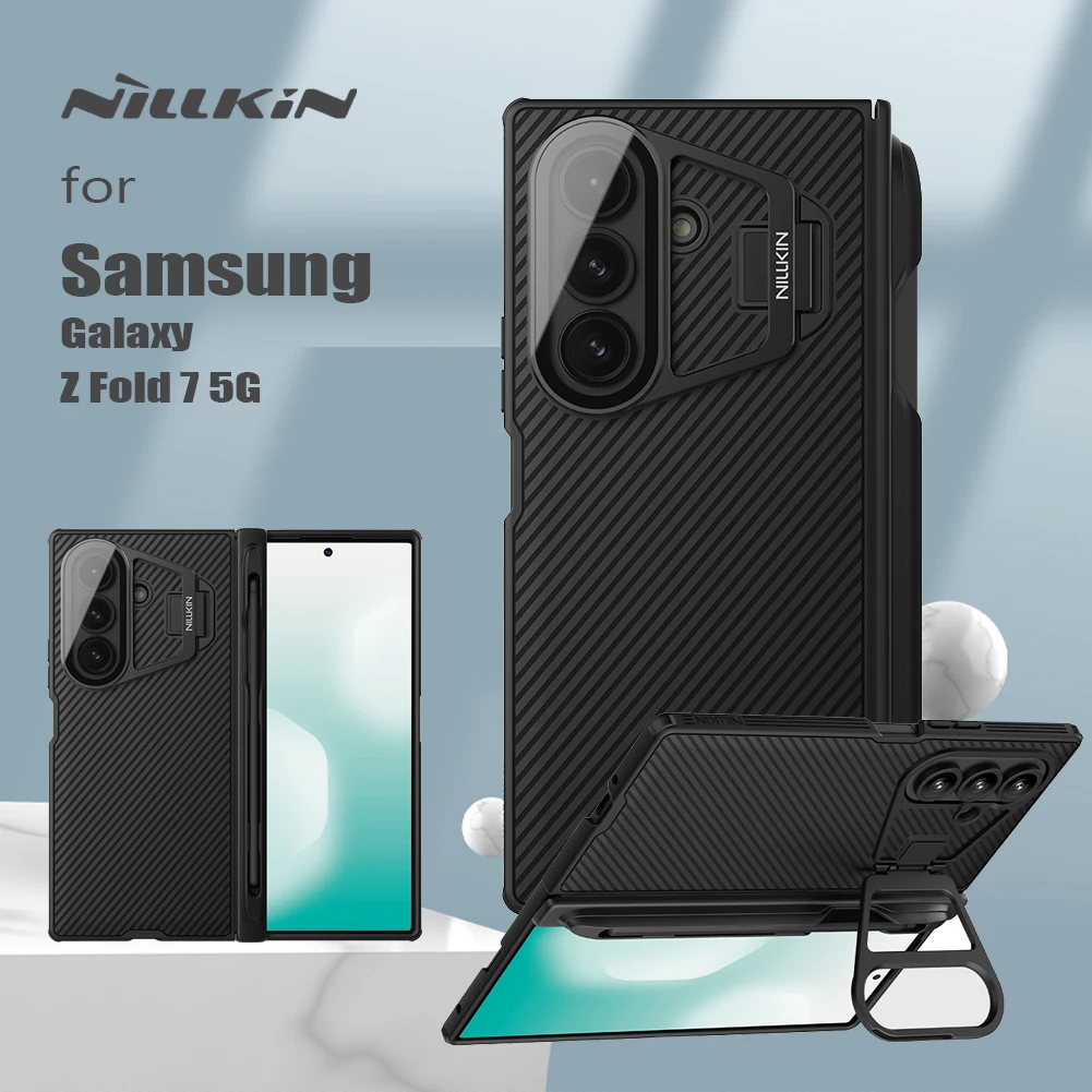 Чехол Nillkin для Samsung Galaxy Z Fold 7 5G, прозрачный чехол-подставка для камеры, реквизит для камеры с индивидуальной защитной крышкой S-Pen 
Чехол Nillkin для Samsung Galaxy Z Fold 7 5G, прозрачный чехол-подставка для камеры, реквизит для камеры с индивидуальной защитной крышкой S-Pen