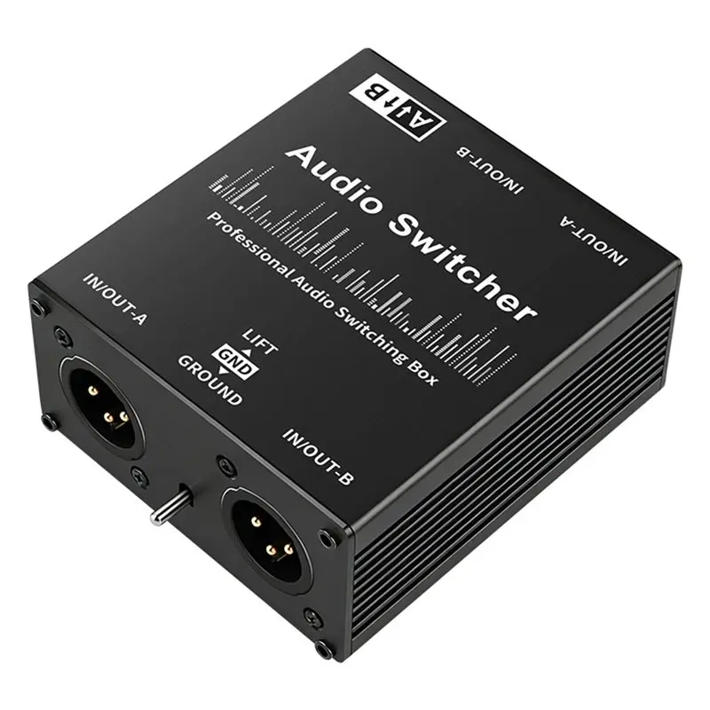 A99E-XLR Balanced For Microphone Sound Card Mixer 2 In 1 Out Passive Audio Source Switcher Box New
A99E-XLR Balanced For Microphone Sound Card Mixer 2 In 1 Out Passive Audio Source Switcher Box New