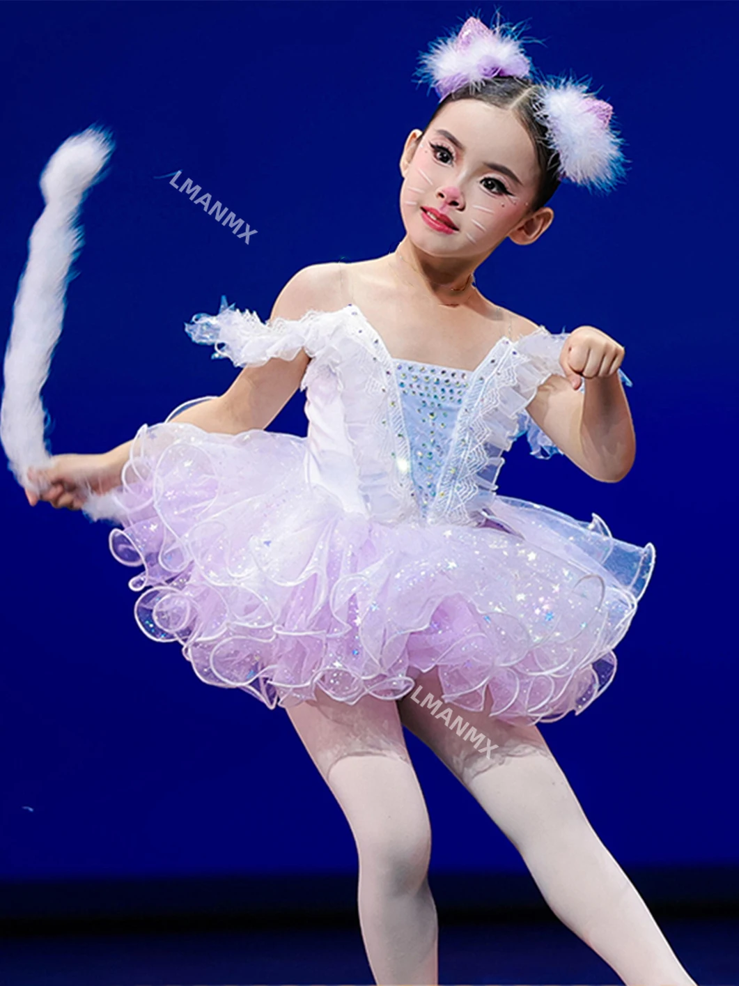 Kindergarten kitten dance costume toy cat performance outfit kitten meow children's ballet tutu tulle dress animal
Kindergarten kitten dance costume toy cat performance outfit kitten meow children's ballet tutu tulle dress animal