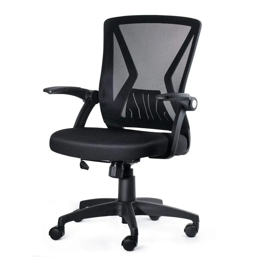 Ergonomic Swivel Mesh Computer Office Desk Chair with Flip Up Armrest and Lumbar Support
Ergonomic Swivel Mesh Computer Office Desk Chair with Flip Up Armrest and Lumbar Support