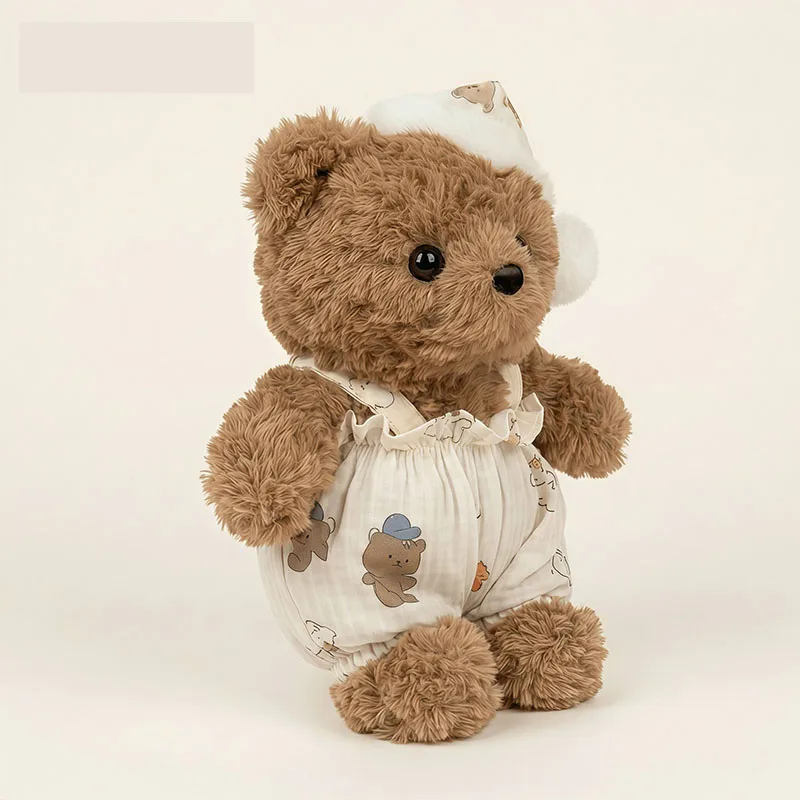 Cute Sleepy Teddy Bear Plush Toy with Pajamas and Nightcap Soft Stuffed Animal Doll Kids Comfort Festival Gift Home Decoration
Cute Sleepy Teddy Bear Plush Toy with Pajamas and Nightcap Soft Stuffed Animal Doll Kids Comfort Festival Gift Home Decoration