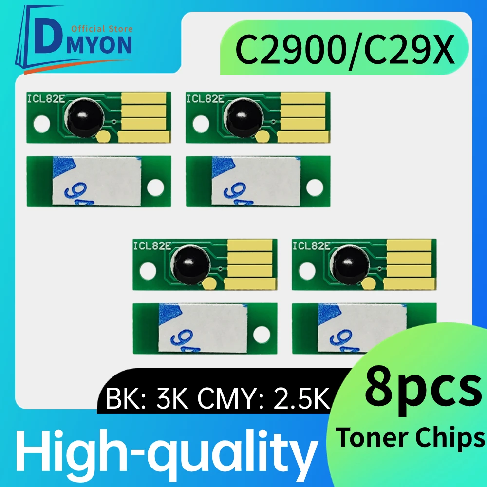 8 шт., чипы картриджей 2900, совместимые с принтером Epson Aculaser C2900 C2900N CX29 CX29NF CX29DNF
8 шт., чипы картриджей 2900, совместимые с принтером Epson Aculaser C2900 C2900N CX29 CX29NF CX29DNF