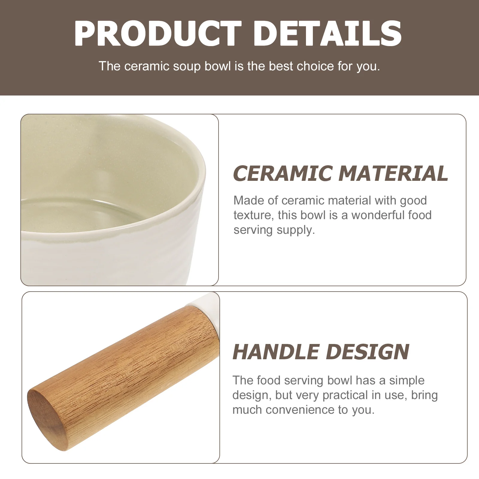 Large Ceramic Soup Bowl Heat Resistant Multipurpose Food Serving Bowl for Noodles Soup Salad Ramen Reusable Kitchen
Large Ceramic Soup Bowl Heat Resistant Multipurpose Food Serving Bowl for Noodles Soup Salad Ramen Reusable Kitchen