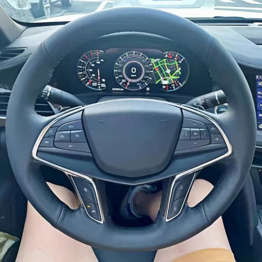 Anti-Slip Hand Stitching Black Car Steering Wheel Cover DIY Microfiber Leather For Cadillac XT5 CT6 XTS ATSL Auto Accessories
Anti-Slip Hand Stitching Black Car Steering Wheel Cover DIY Microfiber Leather For Cadillac XT5 CT6 XTS ATSL Auto Accessories