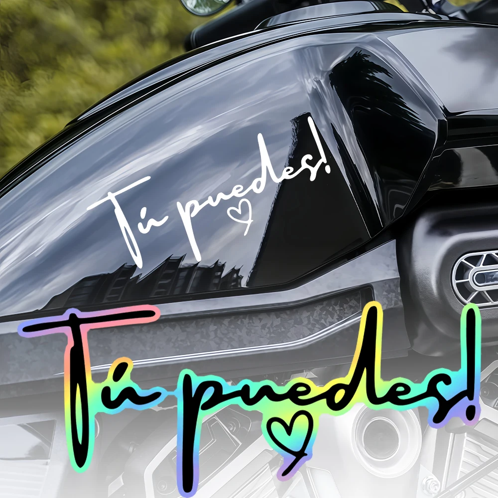 1pc Tú Puedes! Motivational Motorcycle Stickers, Waterproof Vinyl Decals for Fuel Tanks, Fairings, Car Windows, Bathroom Mirrors
1pc Tú Puedes! Motivational Motorcycle Stickers, Waterproof Vinyl Decals for Fuel Tanks, Fairings, Car Windows, Bathroom Mirrors