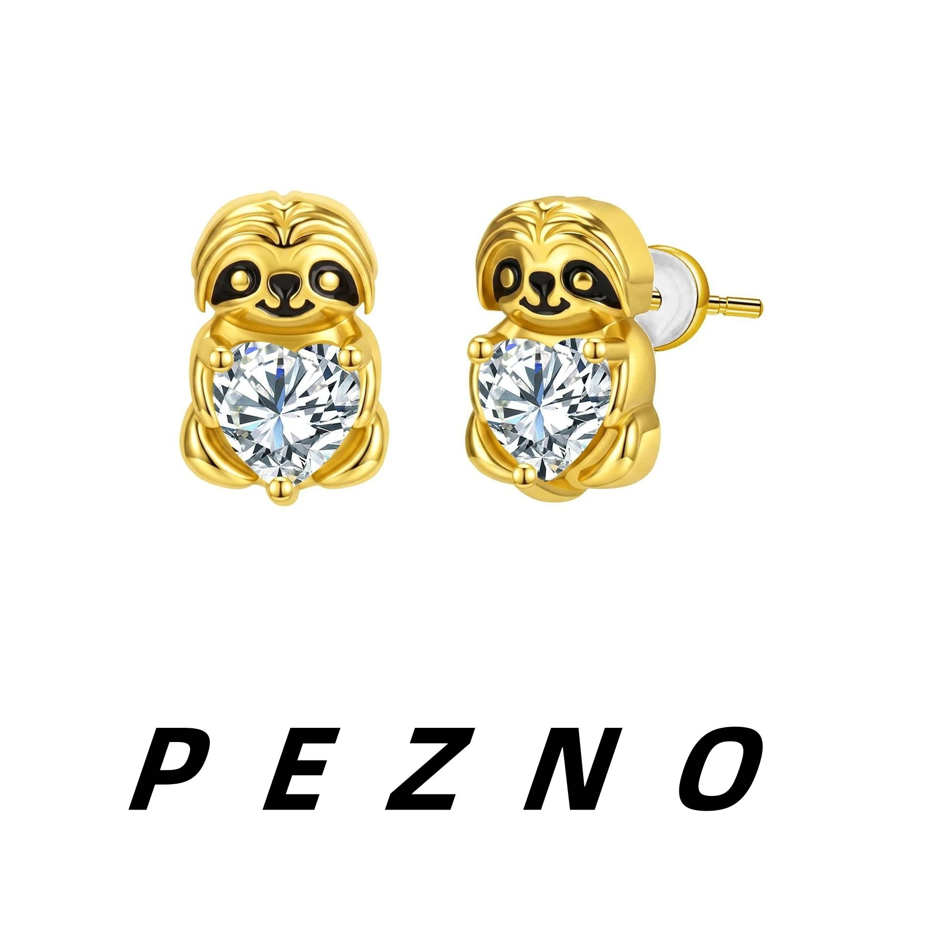 18K Gold Plated Koala Heart Stud Earrings for Women Hypoallergenic Dainty Cubic Zirconia Cute Animal Earrings Gift for Her
18K Gold Plated Koala Heart Stud Earrings for Women Hypoallergenic Dainty Cubic Zirconia Cute Animal Earrings Gift for Her
