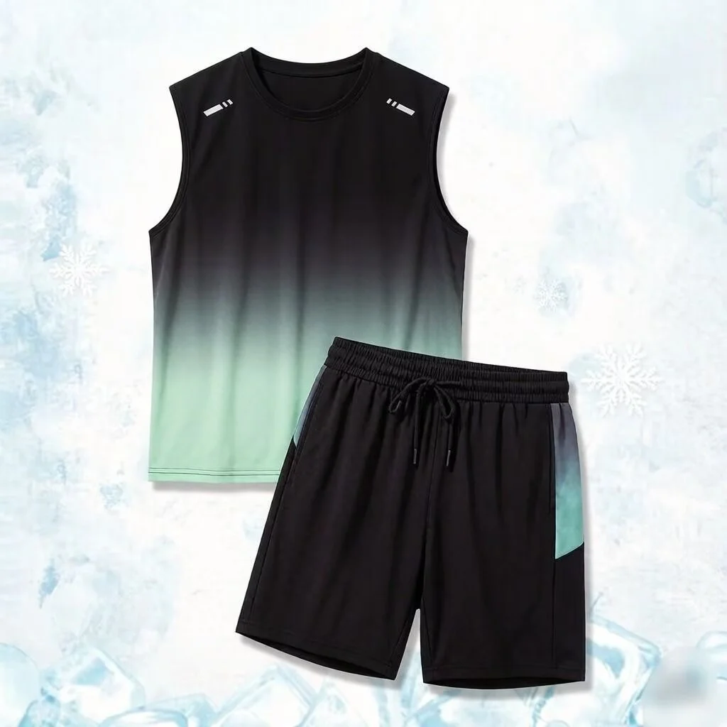 Summer Casual Ice Silk Men's Vest Set Sleeveless Tank Top Shorts Five-Piece Quick Dry Elastic Band Sportswear Teenagers
Summer Casual Ice Silk Men's Vest Set Sleeveless Tank Top Shorts Five-Piece Quick Dry Elastic Band Sportswear Teenagers