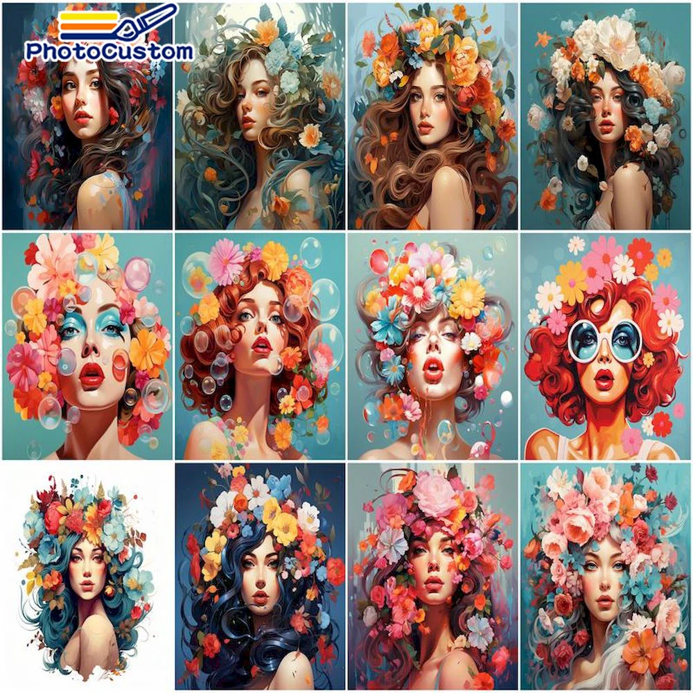 PhotoCustom Paint By Numbers Girl Oil Painting By Numbers Flower On Canvas Frameless DIY Hand Painting Home Decoration Wall Art
PhotoCustom Paint By Numbers Girl Oil Painting By Numbers Flower On Canvas Frameless DIY Hand Painting Home Decoration Wall Art