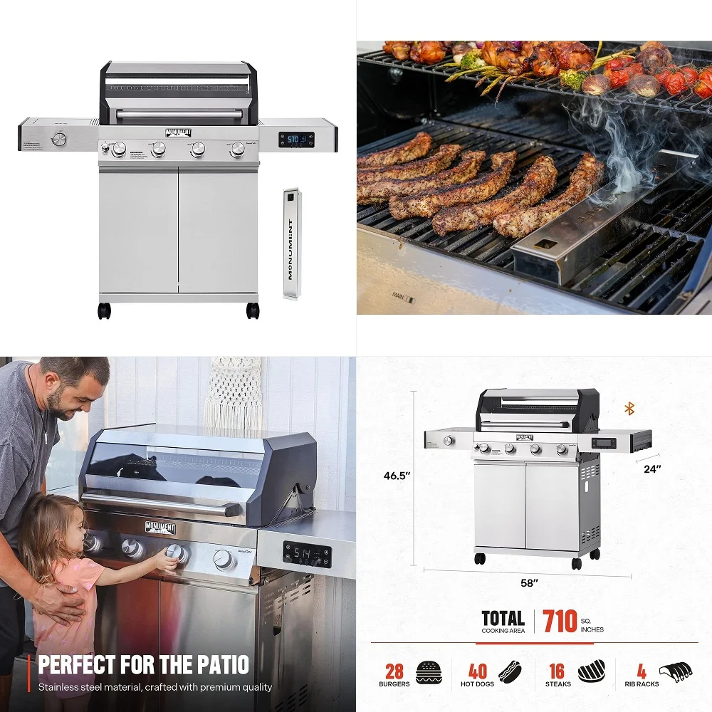 2in1 Grill Griddle Combo, 5 Burner Flat Top Griddle amp Grill with 40000 BTU Output, Propane Gas Grill with Enameled Cast Iron
2in1 Grill Griddle Combo, 5 Burner Flat Top Griddle amp Grill with 40000 BTU Output, Propane Gas Grill with Enameled Cast Iron