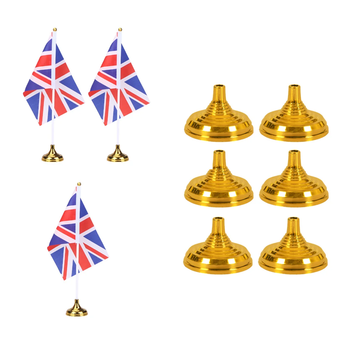 48 pcs Uk Desktop Flag Gold Base Vivid Color Uv Resistant Double Stitched For Parties Festivals Military Office Decor Mini Stick
48 pcs Uk Desktop Flag Gold Base Vivid Color Uv Resistant Double Stitched For Parties Festivals Military Office Decor Mini Stick