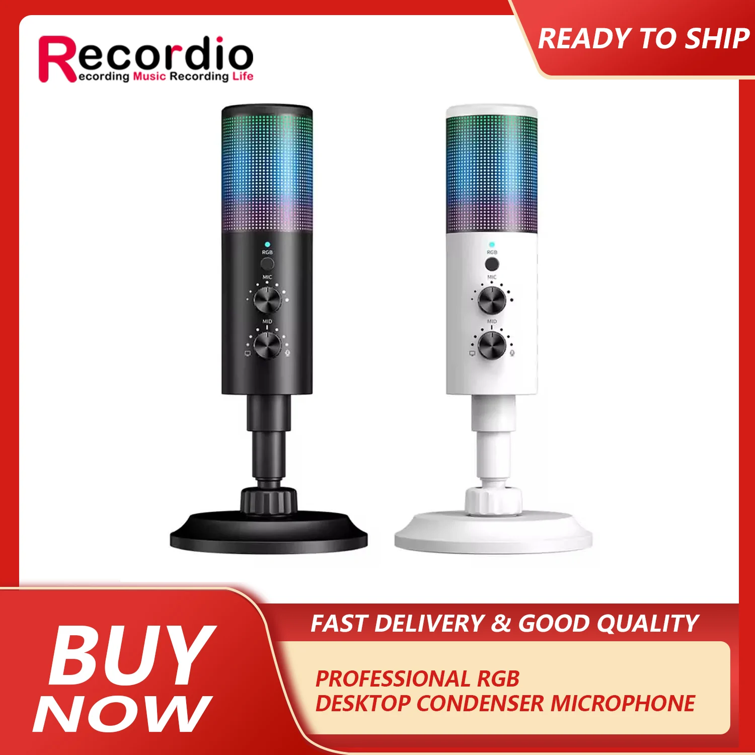 GAM-AK9 RGB Recording Microphone Desktop Condenser Microphone Kit For Livestreaming Condenser Kit Recording Desktop
GAM-AK9 RGB Recording Microphone Desktop Condenser Microphone Kit For Livestreaming Condenser Kit Recording Desktop