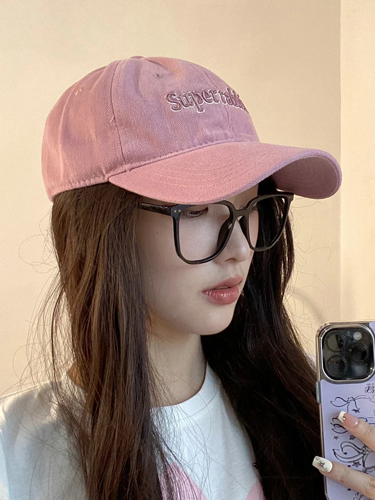 Hat Korean New Embroidered Letters Brushed Baseball Cap Soft Top Sun-Poof Peaked Cap Women
Hat Korean New Embroidered Letters Brushed Baseball Cap Soft Top Sun-Poof Peaked Cap Women