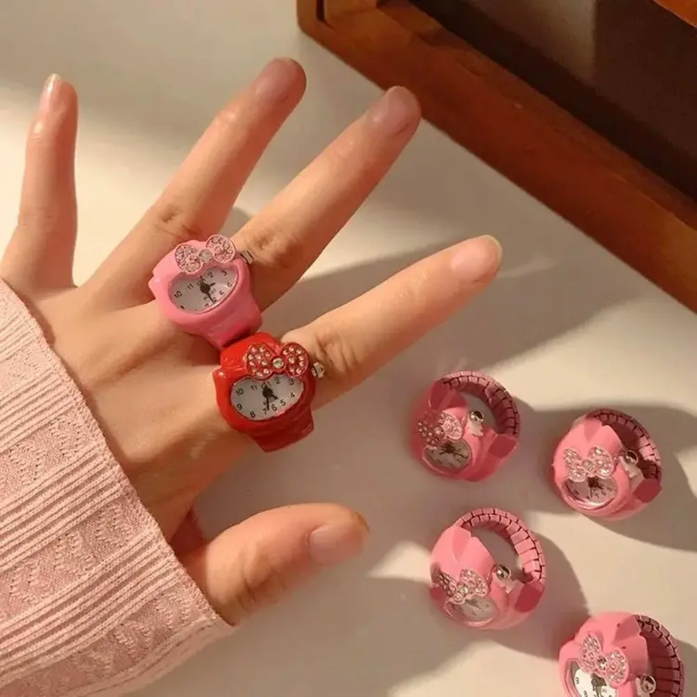 Hello Kitty Mini Watch Cute Cartoon Originality Mini Finger Watch New Can Be Used As A Ring Couple Style Trendy Cool Watch
Hello Kitty Mini Watch Cute Cartoon Originality Mini Finger Watch New Can Be Used As A Ring Couple Style Trendy Cool Watch