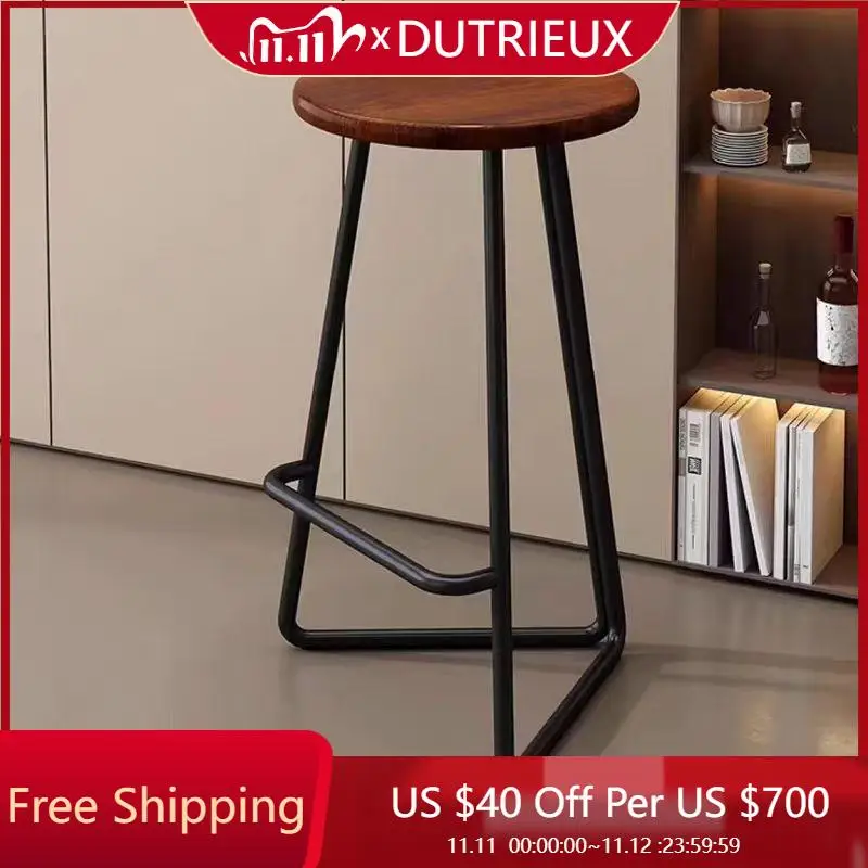Apartment Outdoor Bar Chairs Nordic Creative Industrial Reception High Chairs Modern Solid Wood Restaurante Muebles Furniture
Apartment Outdoor Bar Chairs Nordic Creative Industrial Reception High Chairs Modern Solid Wood Restaurante Muebles Furniture