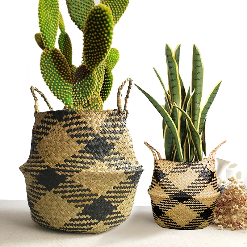 Black Wicker Storage Basket Rattan Seagrass Plant Flower Pots Handle Garden Planter Laundry Basket Toy Sundries Organizer Garden
Black Wicker Storage Basket Rattan Seagrass Plant Flower Pots Handle Garden Planter Laundry Basket Toy Sundries Organizer Garden