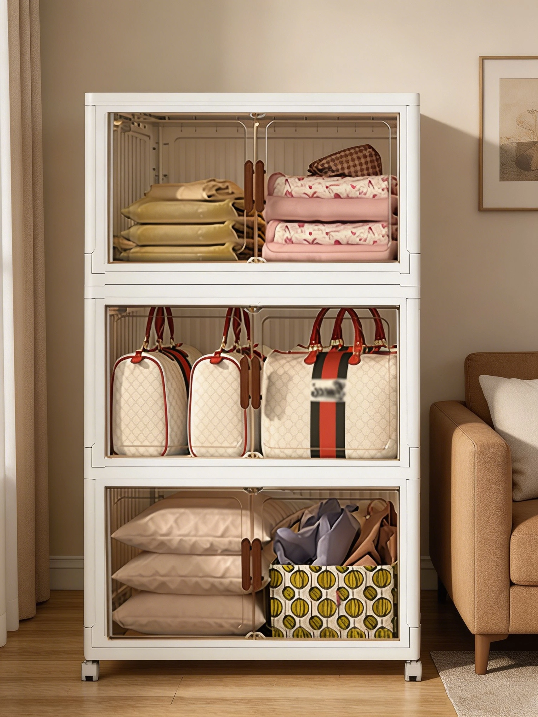 1PCS-Folding Storage Bin-Double Door Sundries Storage Box Large Capacity Storage Trunks - Waterproof&Dustproof-For Home Bedroom Living Room Wardrobe-Suitable for Clothes,ToysBooksSnacks&Tissue-Easy Assembly Storage Cabinet-Perfect Gift for Home Organizers
1PCS-Folding Storage Bin-Double Door Sundries Storage Box Large Capacity Storage Trunks - Waterproof&Dustproof-For Home Bedroom Living Room Wardrobe-Suitable for Clothes,ToysBooksSnacks&Tissue-Easy Assembly Storage Cabinet-Perfect Gift for Home Organizers