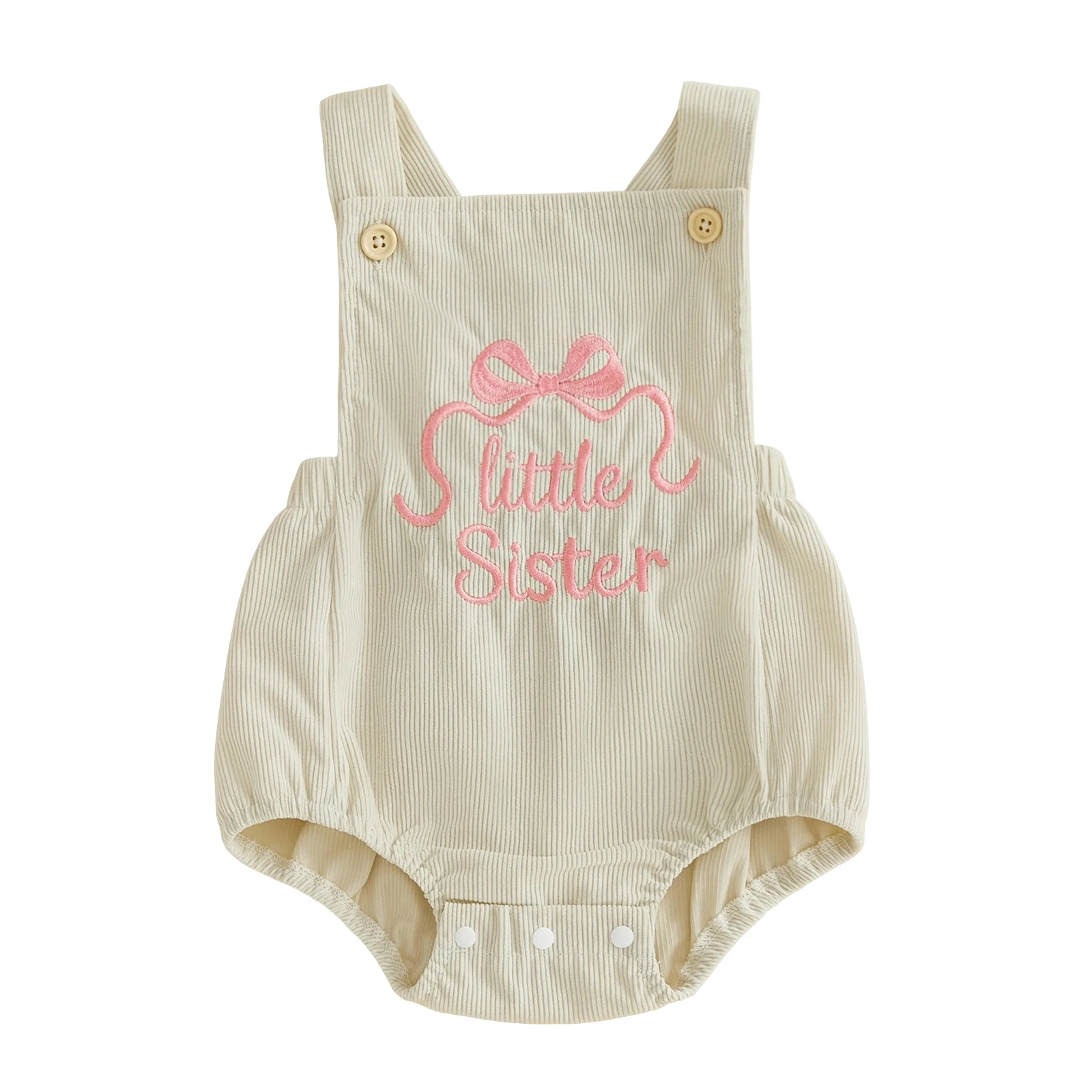 Baby Girl Summer Romper Casual Bow Letter Embroidered Square Neck Sleeveless Jumpsuit
Baby Girl Summer Romper Casual Bow Letter Embroidered Square Neck Sleeveless Jumpsuit
