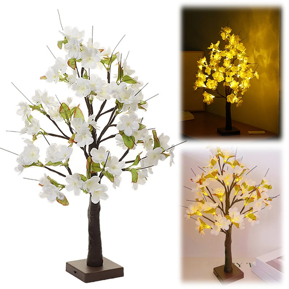 Cherry Blossom Tree Light Artificial Bonsai Tree Decorative LED Fairy Light Tabletop Night Light for Bedroom Living Room
Cherry Blossom Tree Light Artificial Bonsai Tree Decorative LED Fairy Light Tabletop Night Light for Bedroom Living Room