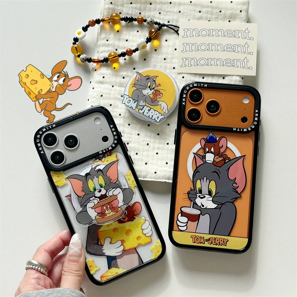 Funny kitten mouse magnetic holder phone case for iPhone 11 12 13 14 15 16 plus Air 17 Pro Max cover with chain protective cover
Funny kitten mouse magnetic holder phone case for iPhone 11 12 13 14 15 16 plus Air 17 Pro Max cover with chain protective cover
