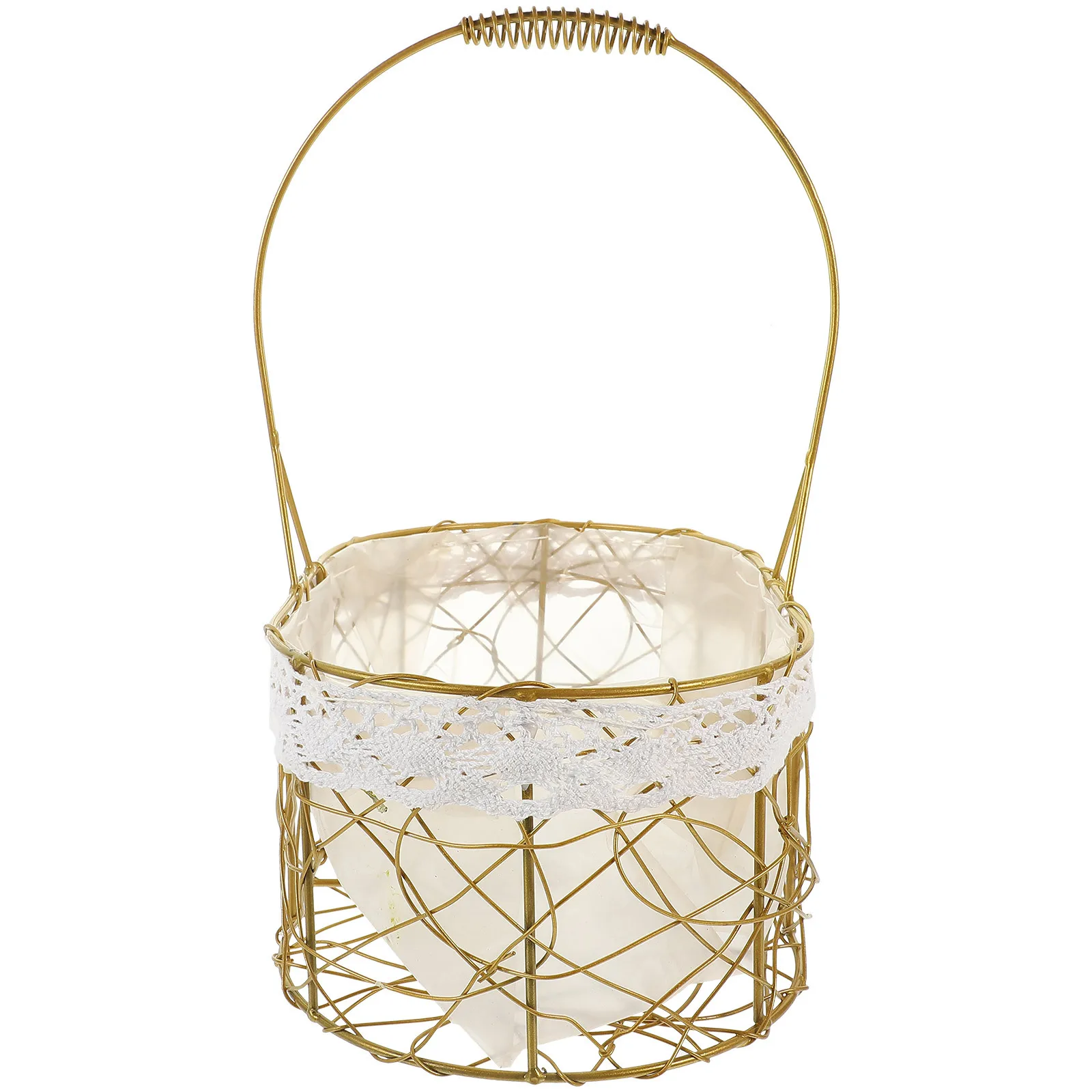 Sturdy Iron Wire With Handle Fruit Storage Basket Kitchen Countertop Bread Dessert Serving Holder Thick Base Decorative Table
Sturdy Iron Wire With Handle Fruit Storage Basket Kitchen Countertop Bread Dessert Serving Holder Thick Base Decorative Table