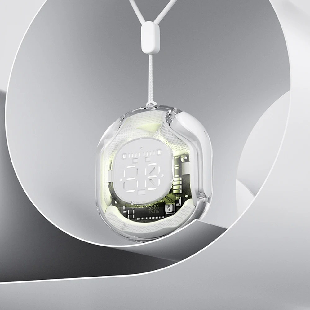 Wireless earphone Bluetooth Acefast T8 earbuds Transparent Stereo Sound Digital Display TWS Mecha Style For Sports Headphones
Wireless earphone Bluetooth Acefast T8 earbuds Transparent Stereo Sound Digital Display TWS Mecha Style For Sports Headphones