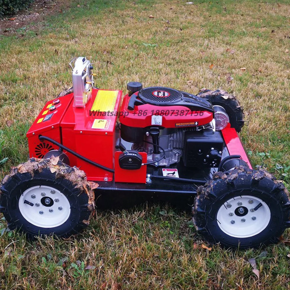 High Capacity Remote Control Crawler Lawn Mower 4 Stroke Walk Behind Gas Lawn Mower Easy Start
High Capacity Remote Control Crawler Lawn Mower 4 Stroke Walk Behind Gas Lawn Mower Easy Start
