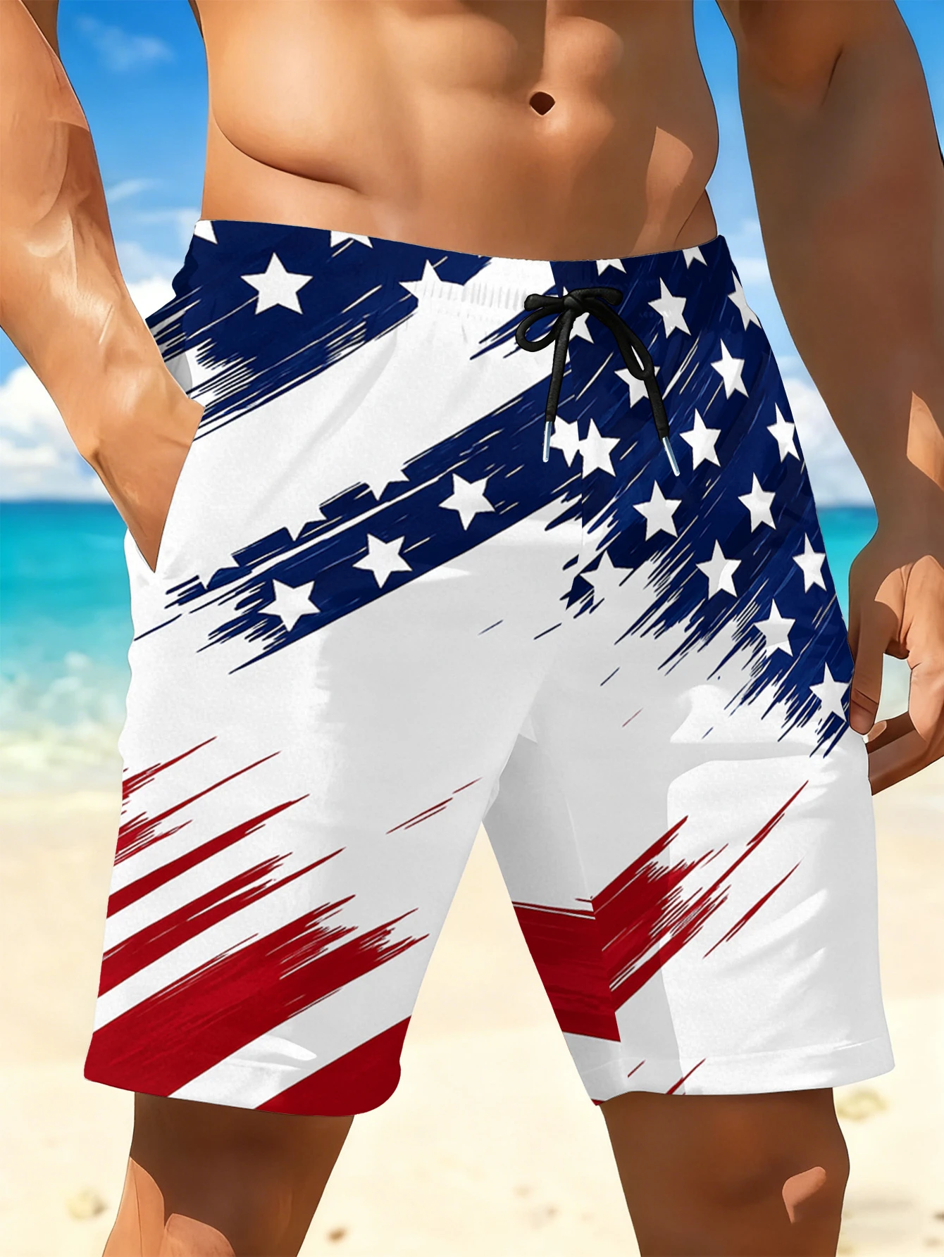26 Summer New Men's Shorts US Independence Day Flag Printed Casual Outdoor Sports Quick Drying Mesh Hawaii Vacation Beach Shorts
26 Summer New Men's Shorts US Independence Day Flag Printed Casual Outdoor Sports Quick Drying Mesh Hawaii Vacation Beach Shorts