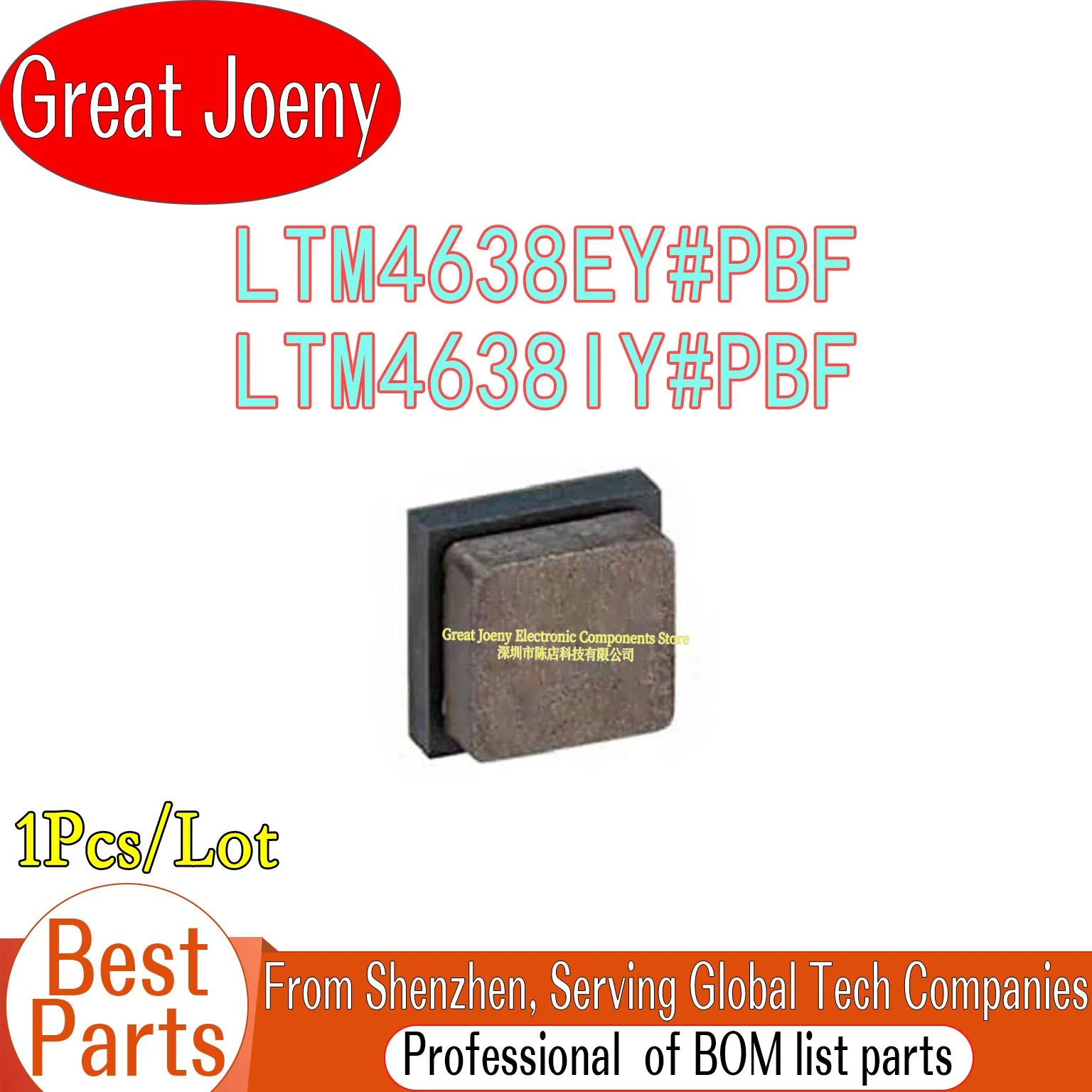 100% New Original LTM4638EY#PBF LTM4638IY#PBF LTM4638EY LTM4638IY LTM4638 4638 IC Chipset BGA-49
100% New Original LTM4638EY#PBF LTM4638IY#PBF LTM4638EY LTM4638IY LTM4638 4638 IC Chipset BGA-49