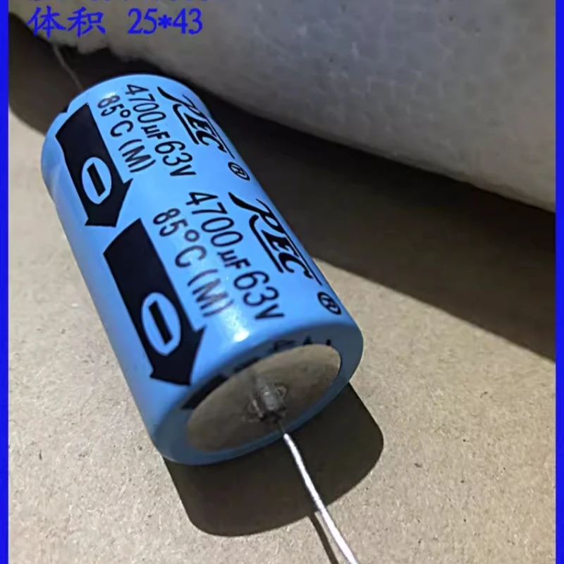 Фильтрующий конденсатор, горизонтальный, осевой, поляризованный, алюминиевый электролитический конденсатор 63В 4700мкФ 25X43мм
Фильтрующий конденсатор, горизонтальный, осевой, поляризованный, алюминиевый электролитический конденсатор 63В 4700мкФ 25X43мм