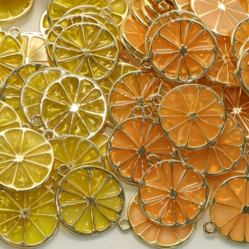 8 pieces of two tone lemon slice zinc alloy pendant - DIY necklace, bracelet, earring, and backpack accessories - Creative zinc
8 pieces of two tone lemon slice zinc alloy pendant - DIY necklace, bracelet, earring, and backpack accessories - Creative zinc