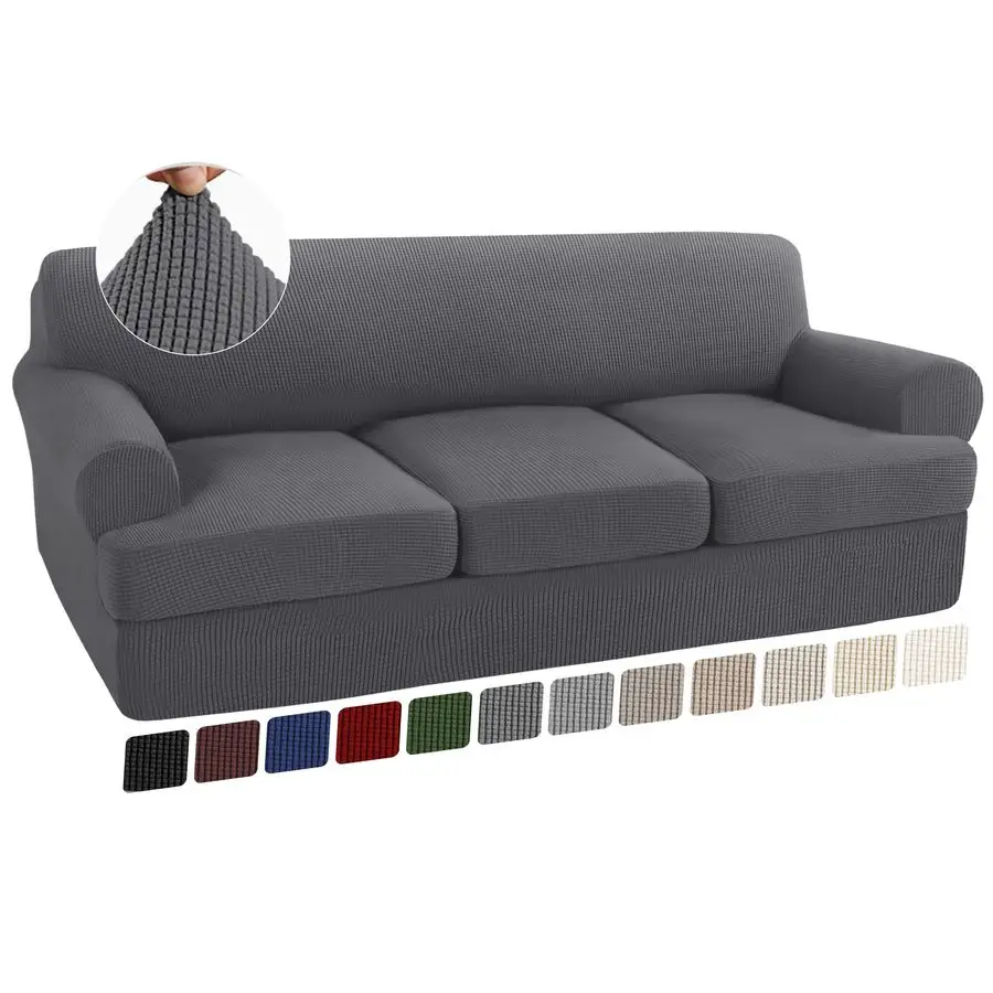 Комплект из 4 чехлов для дивана с Т-образными подушками, эластичные чехлы для мебели с 3 отдельными чехлами для Т-образных подушек, машинная стирка, 3 шт.
Комплект из 4 чехлов для дивана с Т-образными подушками, эластичные чехлы для мебели с 3 отдельными чехлами для Т-образных подушек, машинная стирка, 3 шт.