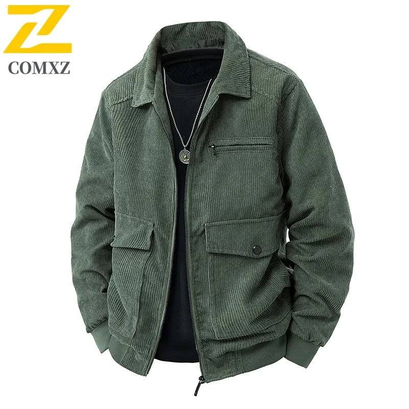 COMXZ 2025 Мужская вельветовая куртка премиум-класса с воротником-стойкой, альпинистские пальто, ветрозащитная легкая весенне-осенняя одежда для рыбалки
COMXZ 2025 Мужская вельветовая куртка премиум-класса с воротником-стойкой, альпинистские пальто, ветрозащитная легкая весенне-осенняя одежда для рыбалки