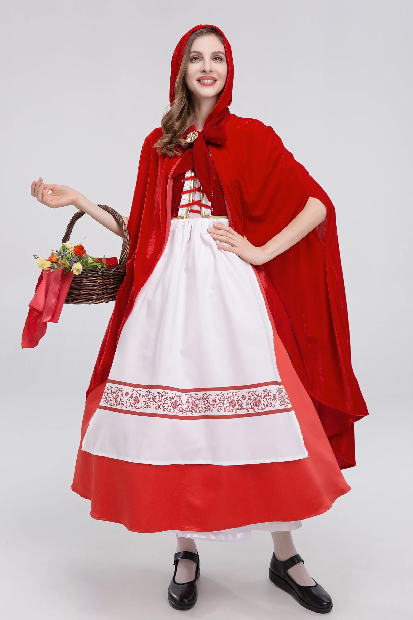 2020, большой размер, Хэллоуин, костюм Красной Шапочки, королева Cisas, плащ для выступлений, женский традиционный этнический сценический костюм...
2020, большой размер, Хэллоуин, костюм Красной Шапочки, королева Cisas, плащ для выступлений, женский традиционный этнический сценический костюм...