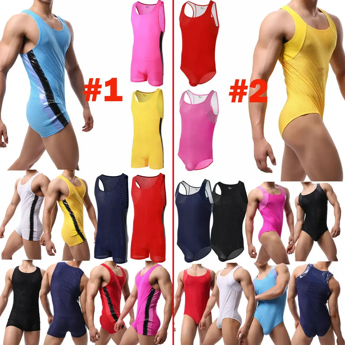 Mens Undershirts Sports Gym Fitness One-Piece Jumpsuits Wrestling Singlet Mesh Bodysuits Breathable Homme Boxer Shorts Underwear
Mens Undershirts Sports Gym Fitness One-Piece Jumpsuits Wrestling Singlet Mesh Bodysuits Breathable Homme Boxer Shorts Underwear