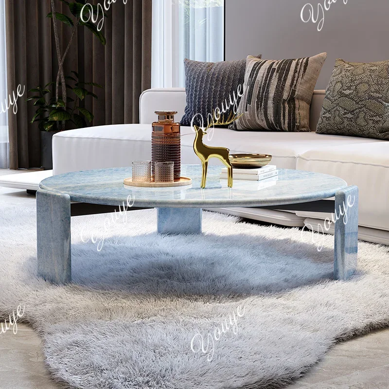 XS Luxury Stone Round Coffee Table Blue Crystal Designer Living Room High-end Natural Marble Round Coffee Table
XS Luxury Stone Round Coffee Table Blue Crystal Designer Living Room High-end Natural Marble Round Coffee Table