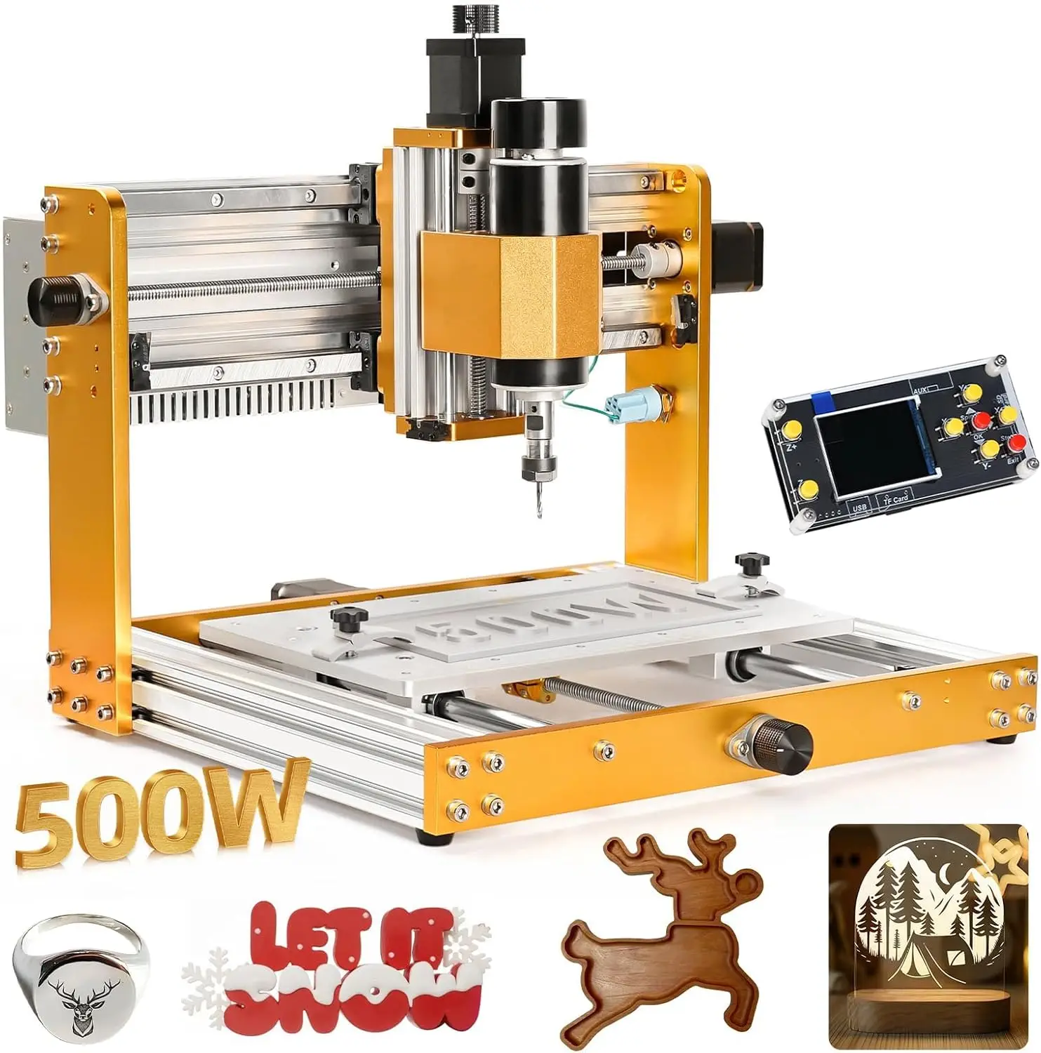 Cnc Router Machine 3 Axis Engraver Cnc Router Machine 500W All Metal Router Engraver Machine Limit Switches Emergency Stop Grbl
Cnc Router Machine 3 Axis Engraver Cnc Router Machine 500W All Metal Router Engraver Machine Limit Switches Emergency Stop Grbl